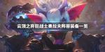 云顶之弈狂战士阵容搭配