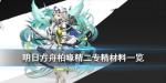 明日方舟柏喙精二材料